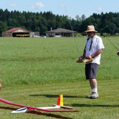 Planeur au décolage